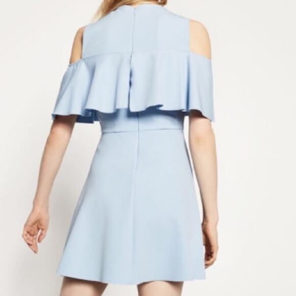 Zara Blue Dress Ruffle - Picture 3 of 6